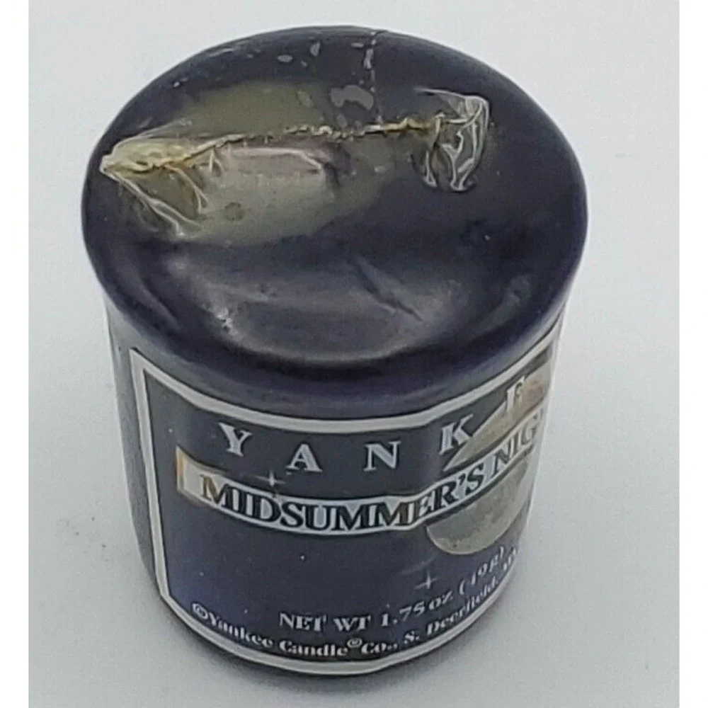 Yankee Candle Midsummer's Night Retired Size VOTIVE 1.75oz 69g Sealed Dark Purpl